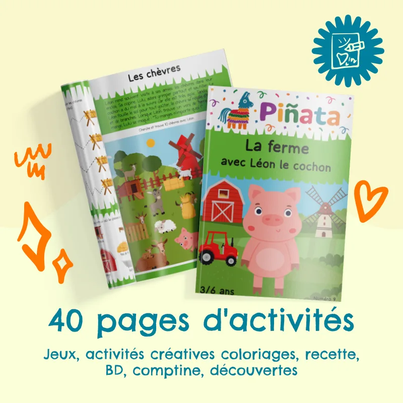 Magazine 3-6 ans la ferme avec Léon le cochon (n°9)